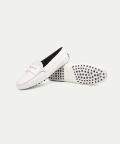 Off-white Leather Driving Shoes