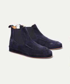 Navy Blue Suede Voyager City Chelsea