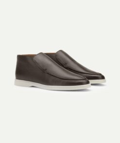 Brown Grain Leather City Loafer