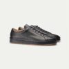 Navy Grain Leather Voyager Sneaker