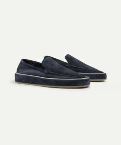 Dark Navy Suede Voyager Loafer