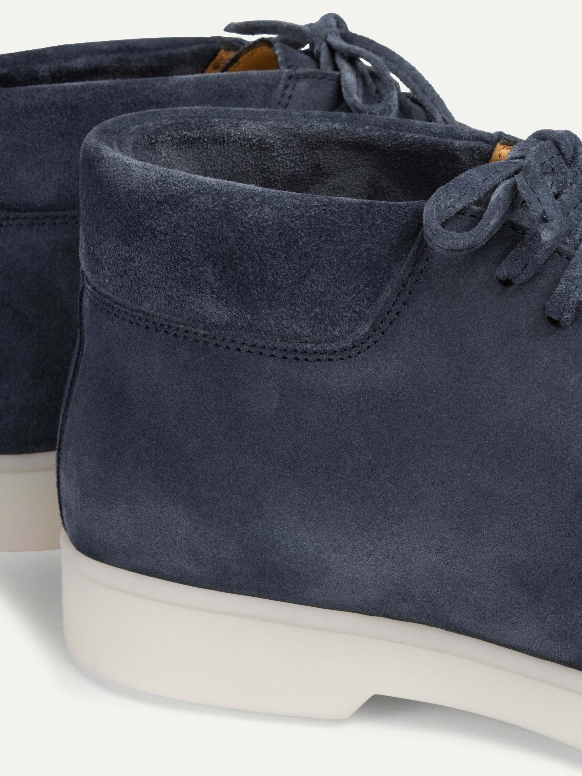 Steel Blue Suede Desert Boots - Image 2