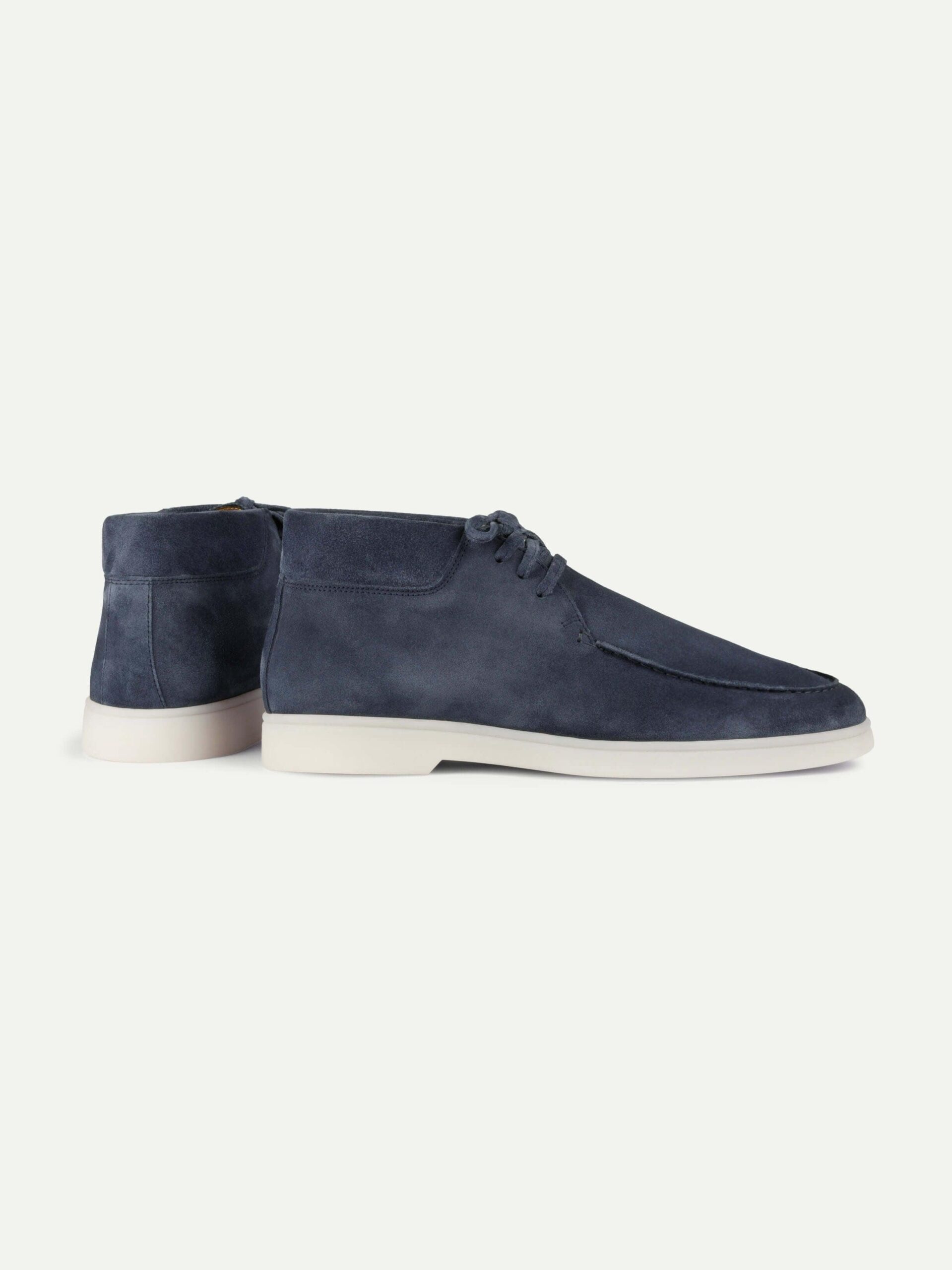 Steel Blue Suede Desert Boots - Image 4