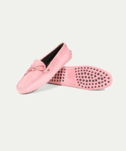 Pink Suede Driving Shoes