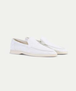 White Suede Yacht Loafer