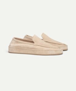Light Beige Suede Voyager Loafer