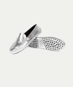 Silver Driving Shoes
