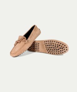 Beige Suede Driving Shoes